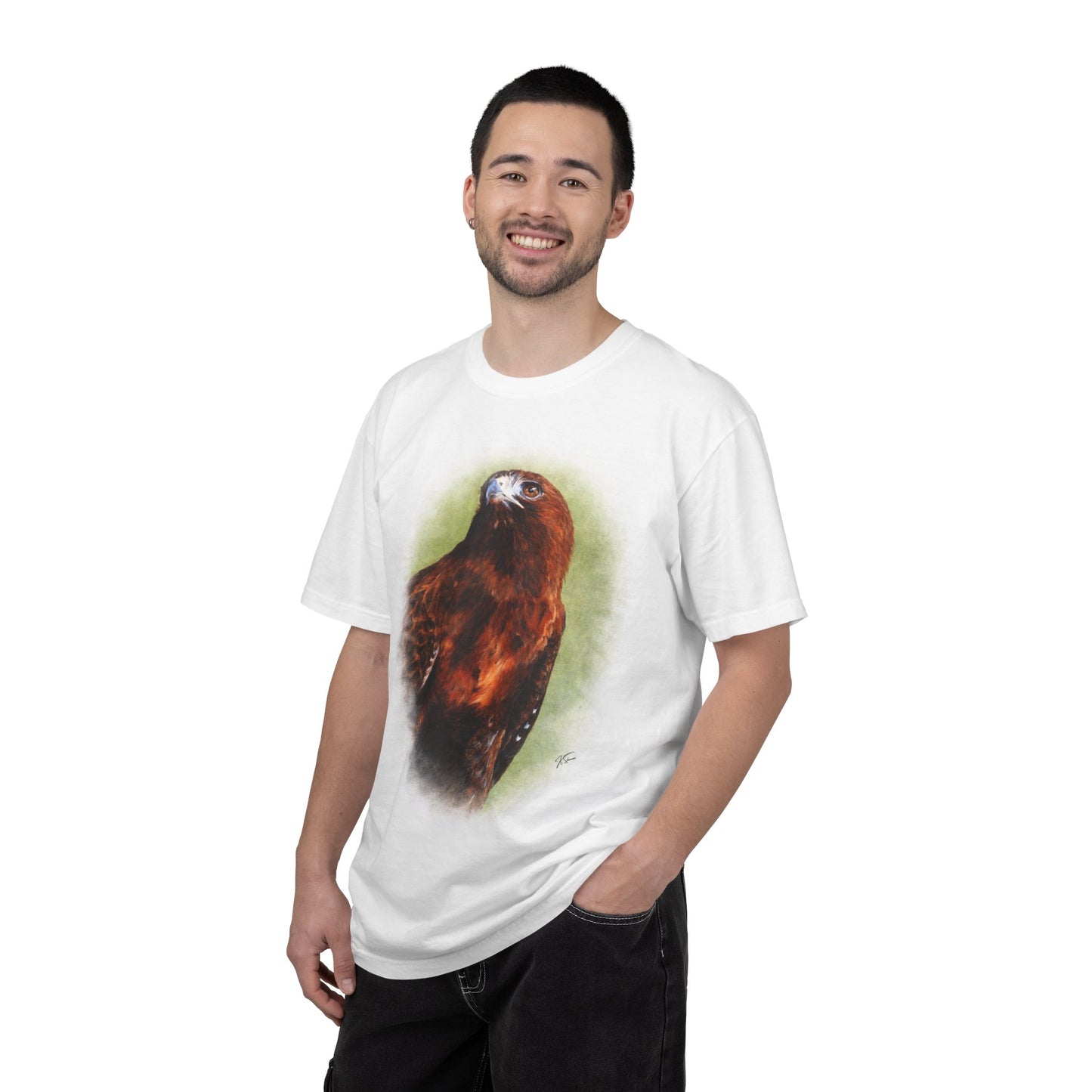 T-Shirt — Majestic Red-Tailed Hawk Portrait Tee