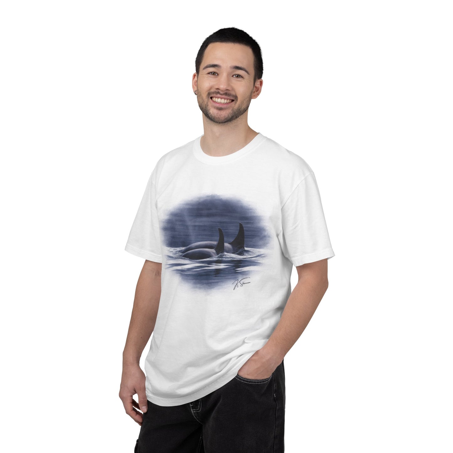 Orca Pod Graphic T-Shirt — Marine Wildlife Ocean Vibes Tee