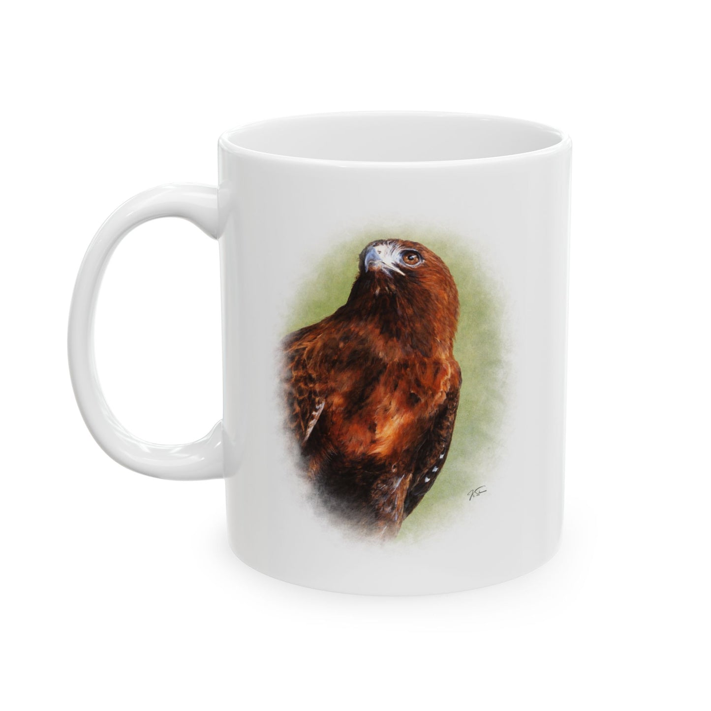 Hunter~Red-Tailed Hawk~Ceramic Mug (11oz)
